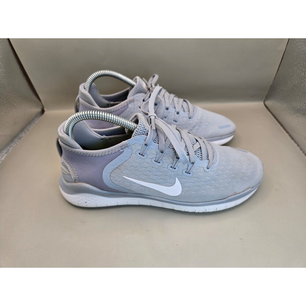 Nike Free RN 2018 Shoes Women's 8 Wolf Grey Running Athletic Barefoot Sneakers